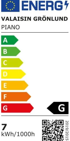 Design by Grönlund Piano lattiavalaisin musta*Design by Gru00f6nlund New