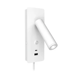 Discount Design by Gru00f6nlund Design by Grönlund seinävalaisin Gent USB A+C valkoinen