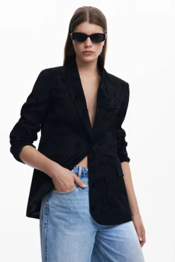 Outlet Desigual jakku 25SWEW22 2000 musta