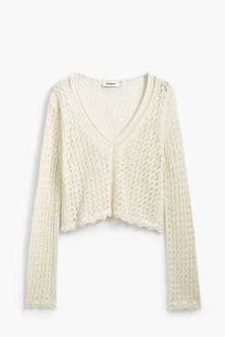 Hot Desigual neule 25SWJF23 1001 Luonnonvalkoinen