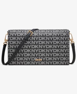DKNY olkalaukku R4255E37 XLB XLB Black logo / black