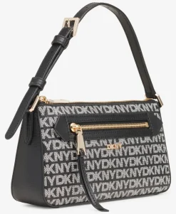 Best DKNY olkalaukku R42HYE18 XLB XLB Black logo / black