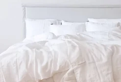 Pellava pussilakanasetti valk 150x200/50x60*Familon New