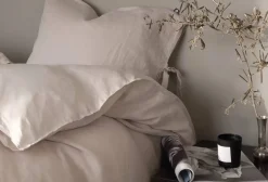 Pellava pussilakanasetti greige 150x200/50x60*Familon Outlet