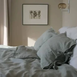 Clearance Familon Pellava pussilakanasetti 150x200/50x60 cm salvia