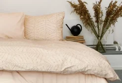 Percale pussilakanasetti hiekka 150x210/55x65*Familon