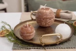 Clearance Fanni K Home pallokynttilä Rustiikki 12 cm cashew