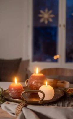 Clearance Fanni K Home pallokynttilä Rustiikki 12 cm cashew