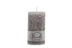 Fanni K Home pöytäkynttilä Rustiikki 6,8x12 cm harmaa