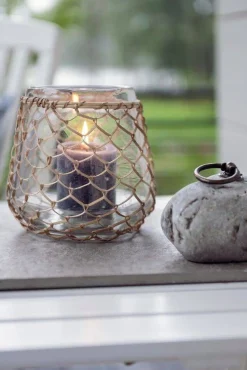 pöytäkynttilä Rustiikki 6,8x12 cm yönsininen*Fanni K Home Clearance