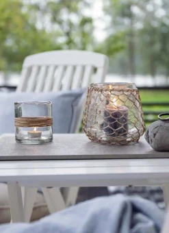 pöytäkynttilä Rustiikki 6,8x12 cm yönsininen*Fanni K Home Clearance