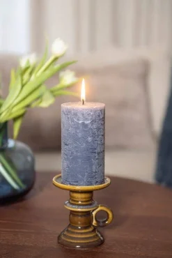 pöytäkynttilä Rustiikki 6,8x12 cm yönsininen*Fanni K Home Clearance