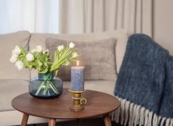 pöytäkynttilä Rustiikki 6,8x12 cm yönsininen*Fanni K Home Clearance