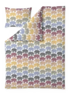 pussilakanasetti Elefantti 150x210+50x60 cm multi/*Finlayson Best
