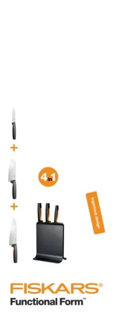 Sale Fiskars Functional Form veitsitukki muovi (sis. 3 veistä)