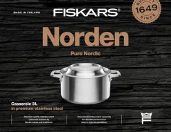 Clearance Fiskars Norden kattila 3 L pinnoittamaton