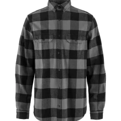Fju00e4llru00e4ven Fjällräven flanellipaita Övik Heavy Flannel Shirt 550-020 Black-Grey