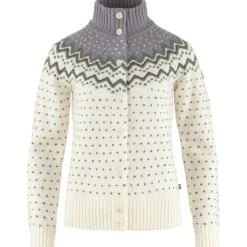Online Fju00e4llru00e4ven Fjällräven neuletakki Övik Knit Cardigan W 113-055 Chalk White-Flint Grey