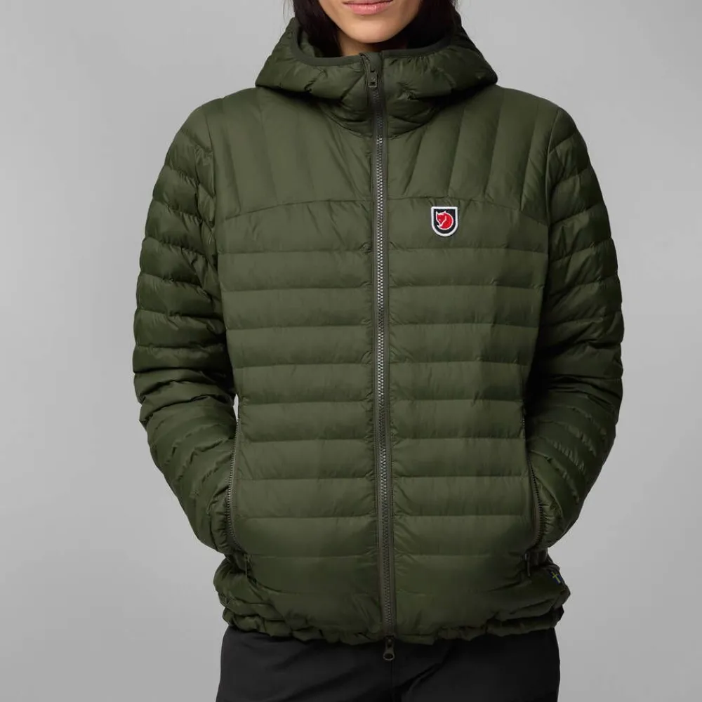 Sale Fju00e4llru00e4ven Fjällräven takki Expedition Lätt Hoodie W 614 Patina Green