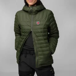 Sale Fju00e4llru00e4ven Fjällräven takki Expedition Lätt Hoodie W 614 Patina Green