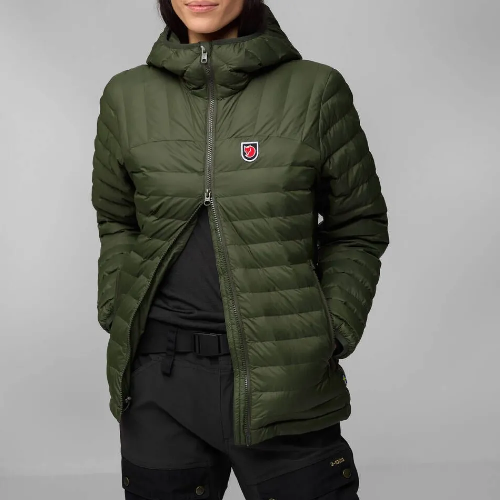 Sale Fju00e4llru00e4ven Fjällräven takki Expedition Lätt Hoodie W 614 Patina Green