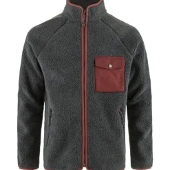 Discount Fju00e4llru00e4ven Fjällräven takki Vardag Pile Fleece 030-352 Dark Grey-Maroon