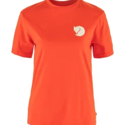 Outlet Fju00e4llru00e4ven Fjällräven t-paita Walk With Nature T-shirt W 214 Flame Orange