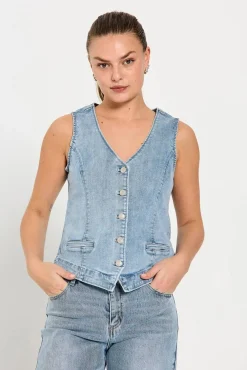 farkkuliivi FqHalsay-waistcoat*Freequent Outlet