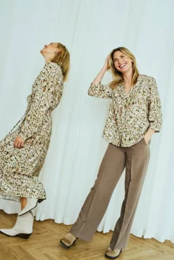 housut FqZago-Pants High Waist*Freequent Best