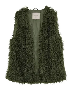 Clearance Freequent liivi FqFine-waistcoat Kombu Green