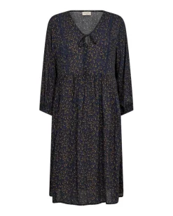 Outlet Freequent mekko FqAdney-dress Navy Blazer w.Bronze brown