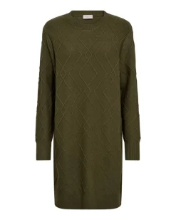 Outlet Freequent neulemekko FqSaturn-dress Winter Moss /sammalenvihreu00e4