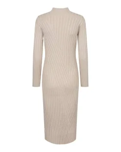 Outlet Freequent neulemekko FqSaturn-dress Moonbeam / Vaalea beige