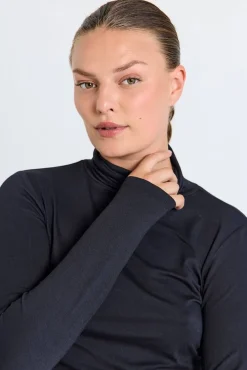 Best Freequent poolopaita FqLiana-Ls Black / musta