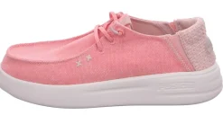 Outlet Fusion kangaskengät Lily Washed canvas baby pink