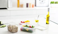 Gastromax Säilytyspurkki 0,8 L läpinäkyvä/valkoinen*Smartstore Discount