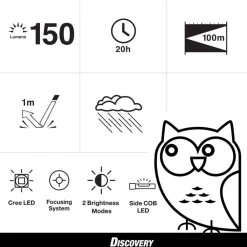 Käsivalaisin Disc ALCES 150LM*GP Discovery Online