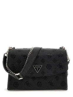 Online Guess laukku Blo Cresidia II Cnvrtbl Xbody Flap Blo Black logo