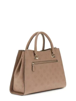 Clearance Guess laukku Dko Cresidia II Society Satchel Dko Dark Taupe Logo