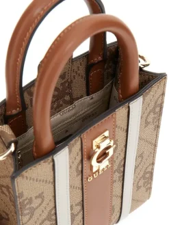 Hot Guess laukku Ltl Erenia Mini Tote Ltl Latte logo