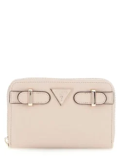 New Guess lompakko Alm Eco Ali Slg Medium Zip Around Alm Almond