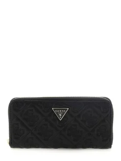 lompakko Bla Adelasia Slg Large Zip Around*Guess Clearance