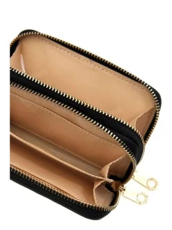 lompakko Bla G Television Dbl Zip Mini Wllt*Guess Best