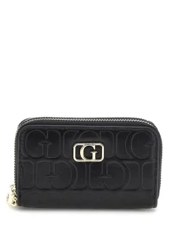 lompakko Bla G Television Dbl Zip Mini Wllt*Guess Best