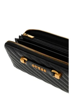 Online Guess lompakko Bla Sela Slg Large Zip Around Bla Black