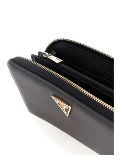 Outlet Guess lompakko Bla Talent Slg Large Zip Around Bla Black