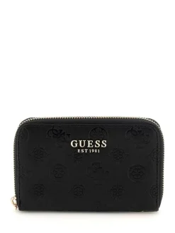 Online Guess lompakko Blo Phoebe Slg Medium Zip Around Blo Black logo