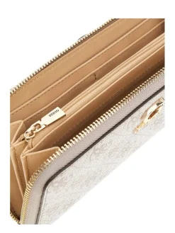 Best Guess lompakko Dko Zamira Slg Large Zip Around Dko Dark Taupe Logo