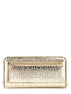 lompakko Gol Adelard Slg Large Zip Around*Guess Discount