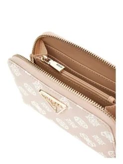 New Guess lompakko Sdl Laurel Slg Medium Zip Around Sdl Sand Logo